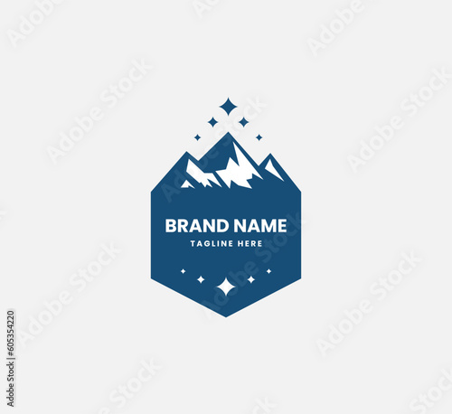 Vintage Retro Mountain for your business or company logo design