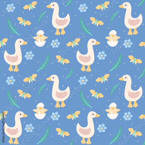 seamless pattern with birds