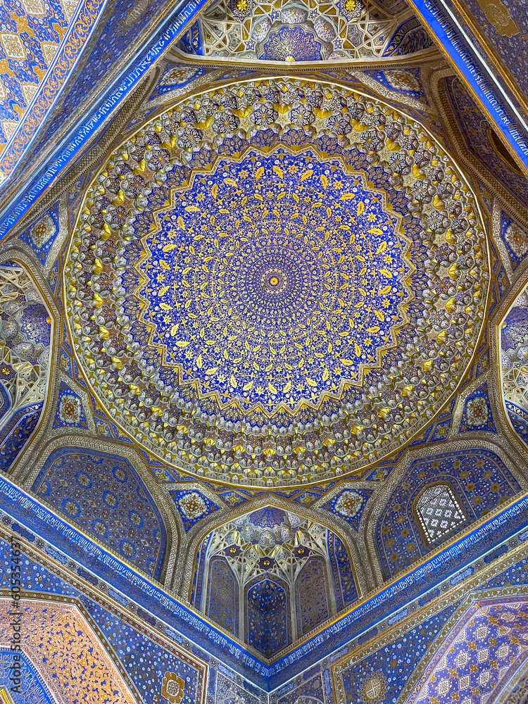 interior of mosque ceiling