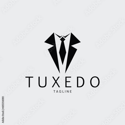 tuxedo logo vector illustration design for use brand identity icon