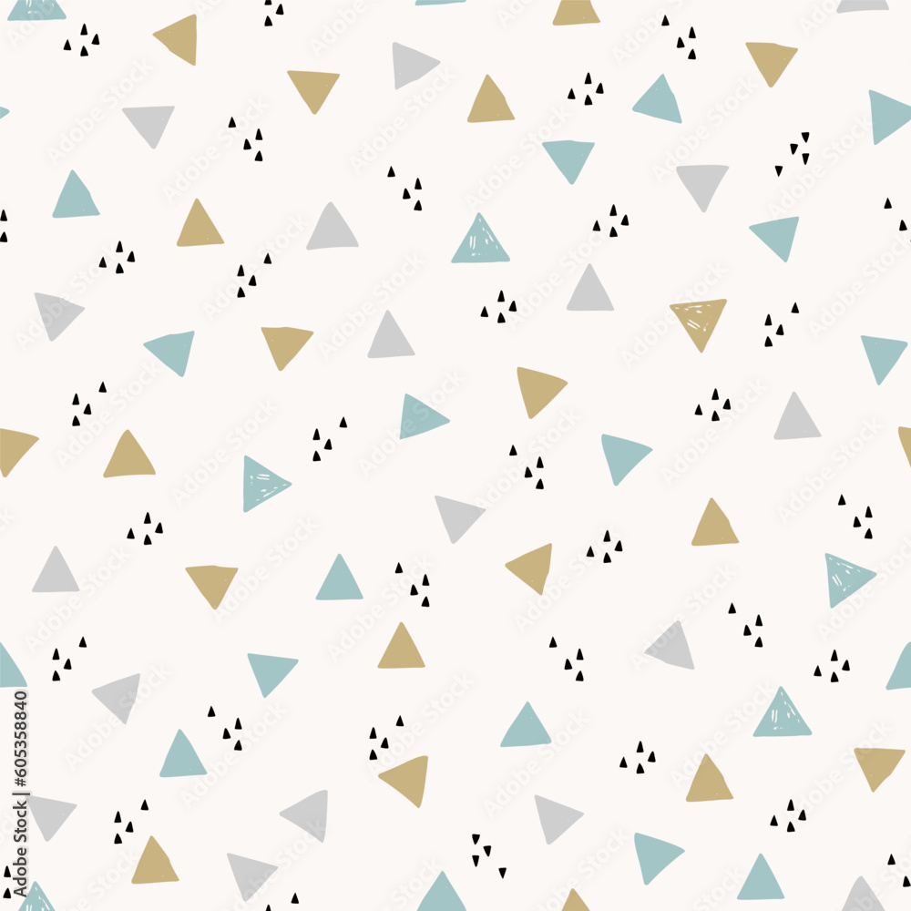 Creative grunge triangles seamless pattern. Abstract geometric texture. Creative grunge triangles seamless pattern. Abstract geometric texture.