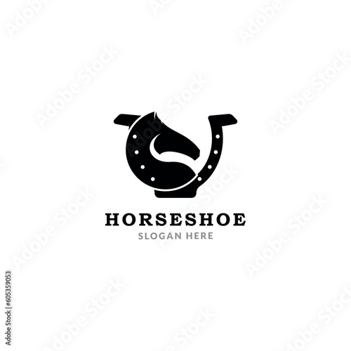 Shoe Horse Horseshoe Star for Country Western Cowboy Ranch logo design inspiration