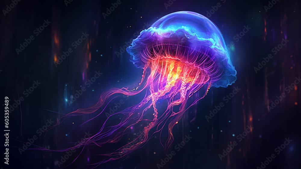 Surreal Galactic Jellyfish : Generative AI