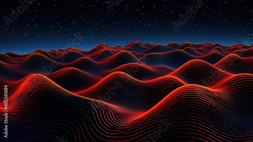 Abstract linear waves pattern background