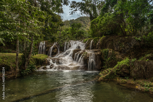 beautiful Mexican cascading waterfalls.