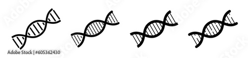 genetic DNA icon spiral biomedical test