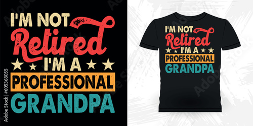 Funny Retirement Pension Retired Retro Vintage Retirement T-shirt Design