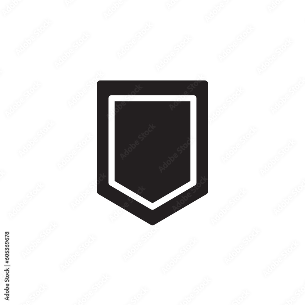 Fabric Leather Pocket Solid Icon Fabric Leather Pocket Solid Icon