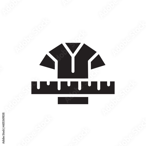 Scale Sewing Shirts Solid Icon