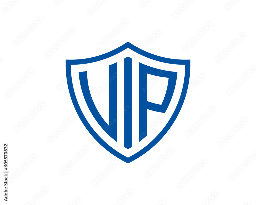 V, I and P inside the shield logo V, I and P inside the shield logo