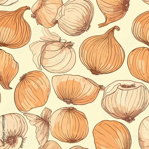 Seamless Colorful Onion Pattern.

Seamless pattern of onions in colorful style. Add color to your digital project with our pattern!