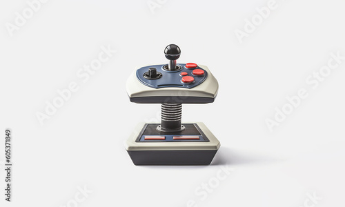 Futuristic Black Joystick Retro