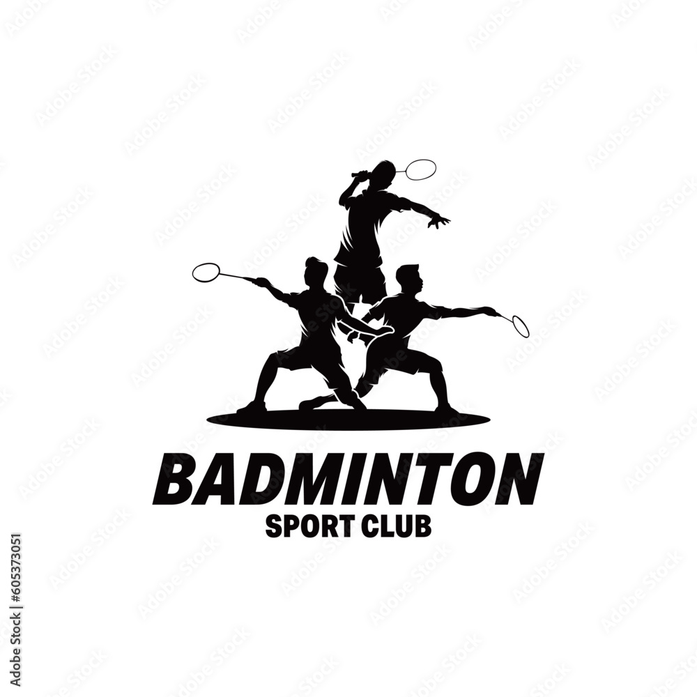 Badminton Player Logo Design Inspiration