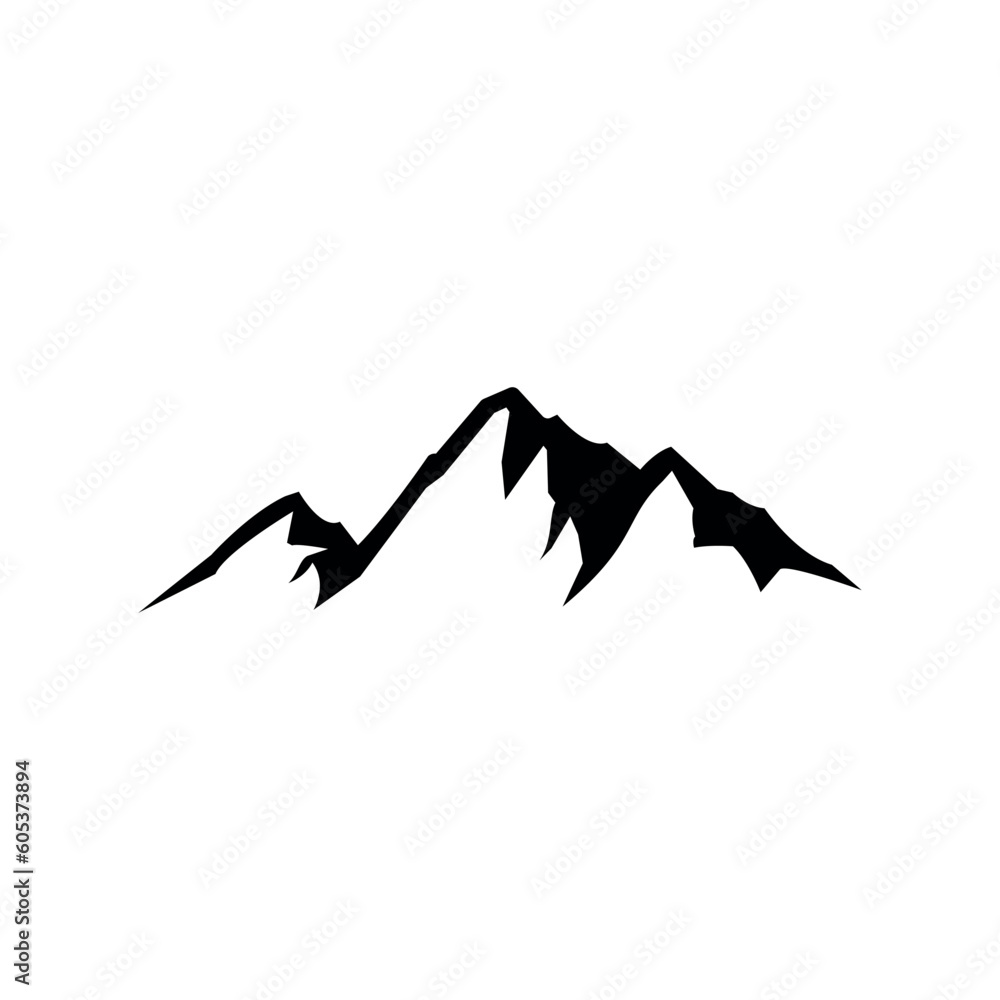 mountain logo icon vector illustration