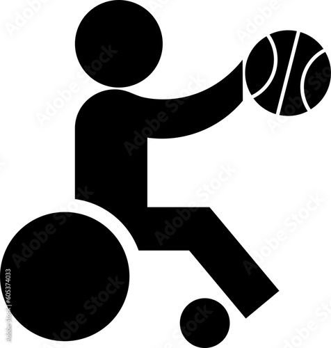 Vector signs and symbols of competitive sports for people with disabilities.