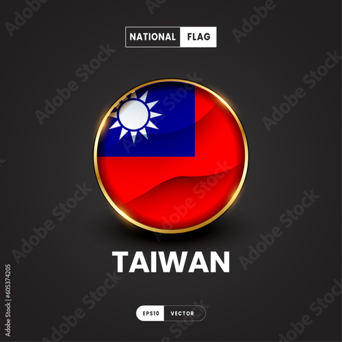 Free Download Flag of Taiwan vector illustration. Asia Flag 3D EPS10 - GFXLoad