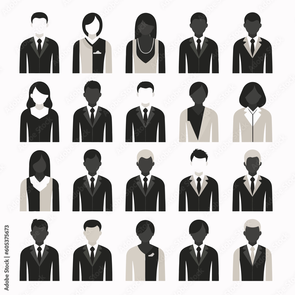 business people icons vector business people icons vector