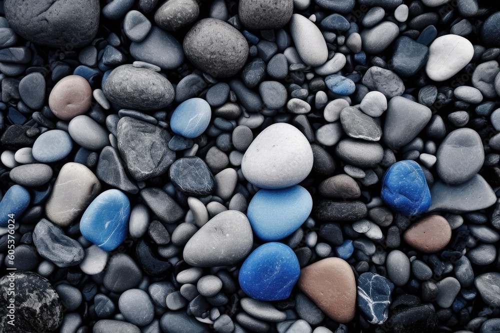 Beautiful background of rocks, stones, and pebbles for decorative us. Generative AI Beautiful background of rocks, stones, and pebbles for decorative us. Generative AI