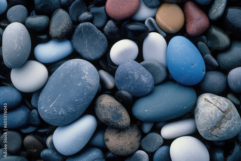Beautiful background of rocks, stones, and pebbles for decorative us. Generative AI Beautiful background of rocks, stones, and pebbles for decorative us. Generative AI