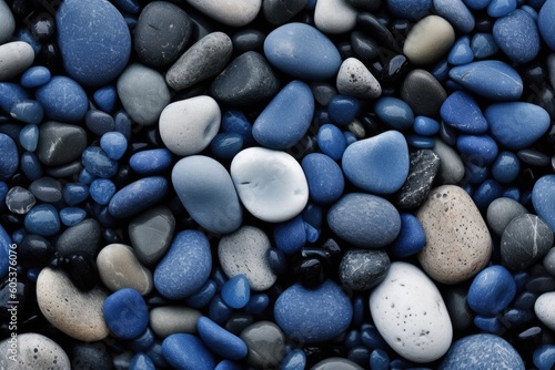 Beautiful background of rocks, stones, and pebbles for decorative us. Generative AI