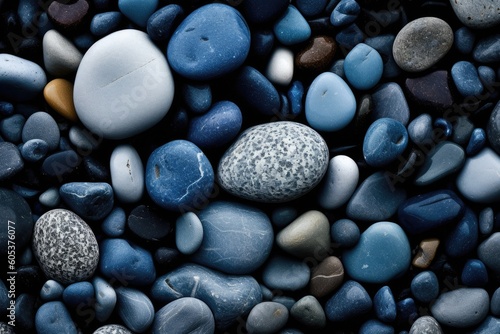 Beautiful background of rocks  stones  and pebbles for decorative us. Generative AI