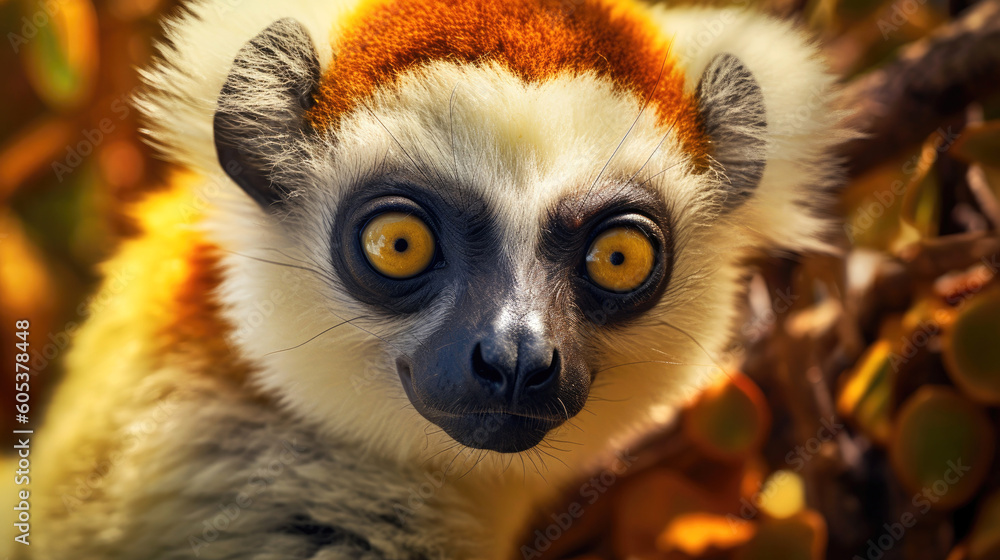 Verreauxs Sifaka. Generative AI Verreauxs Sifaka. Generative AI