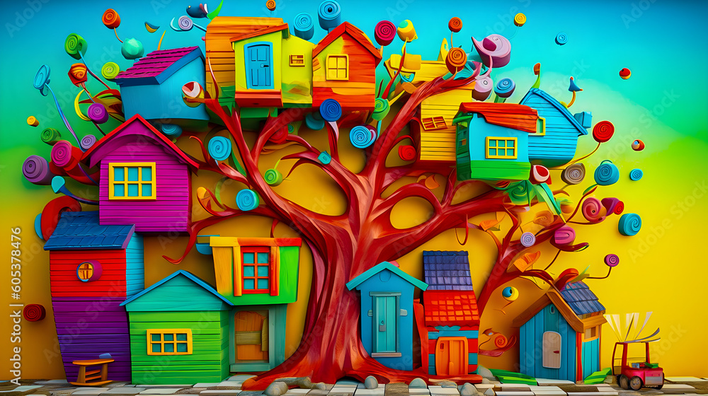 Cartoon Houses For Children Cartoon Houses For Children