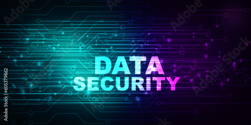 2d illustration abstract data security
