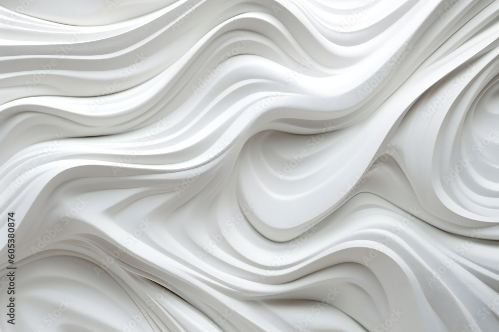 Abstract White Silky Smooth Elegant Ornate Texture Generative AI Abstract White Silky Smooth Elegant Ornate Texture Generative AI