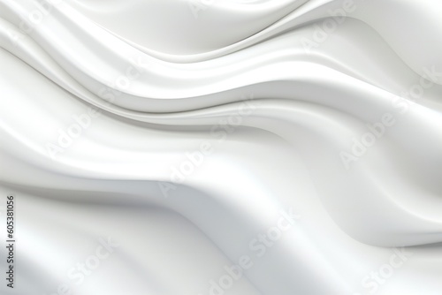 Abstract White Silky Smooth Elegant Ornate Texture Generative AI 