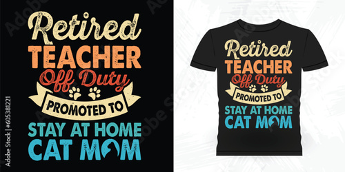 Funny Teacher Retirement Pension Retired Retro Vintage Retirement T-shirt Design