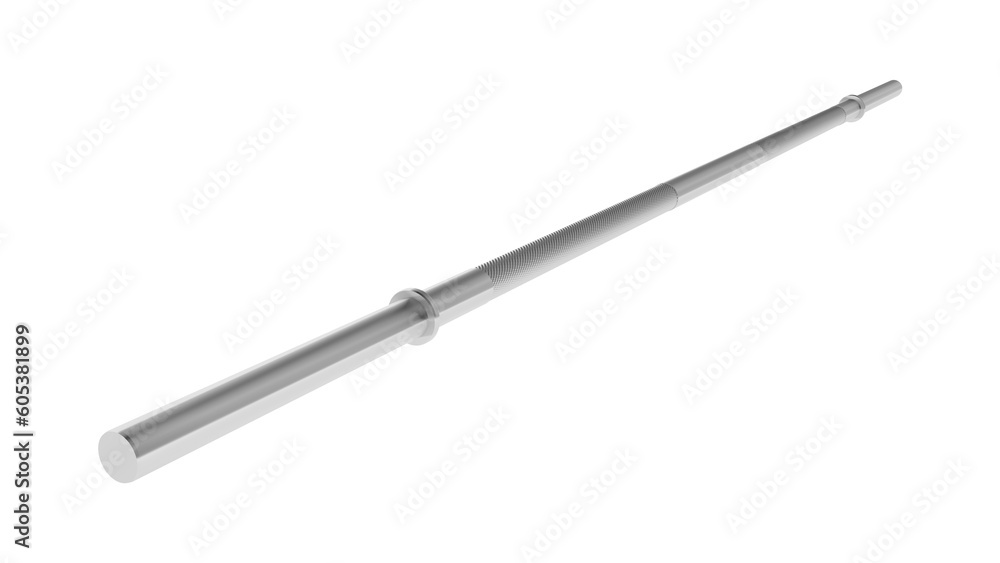 Barbell. Isolated. Exercise equipment. 3d illustration. Barbell. Isolated. Exercise equipment. 3d illustration.