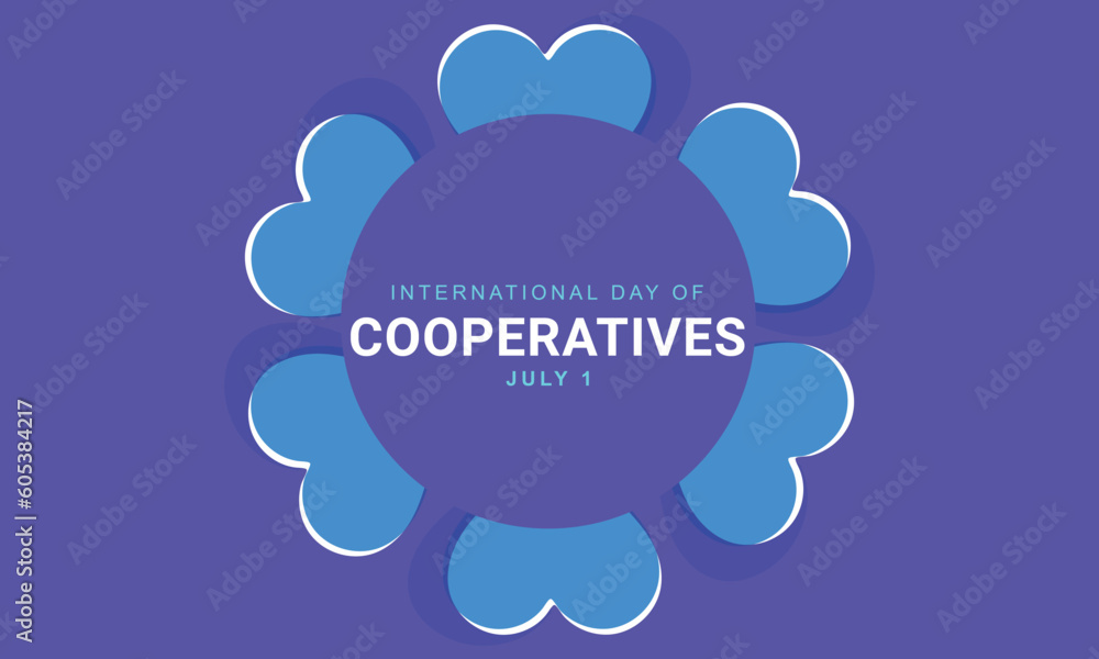 international day of cooperatives. background, banner, card, poster, template. Vector illustration. international day of cooperatives. background, banner, card, poster, template. Vector illustration.