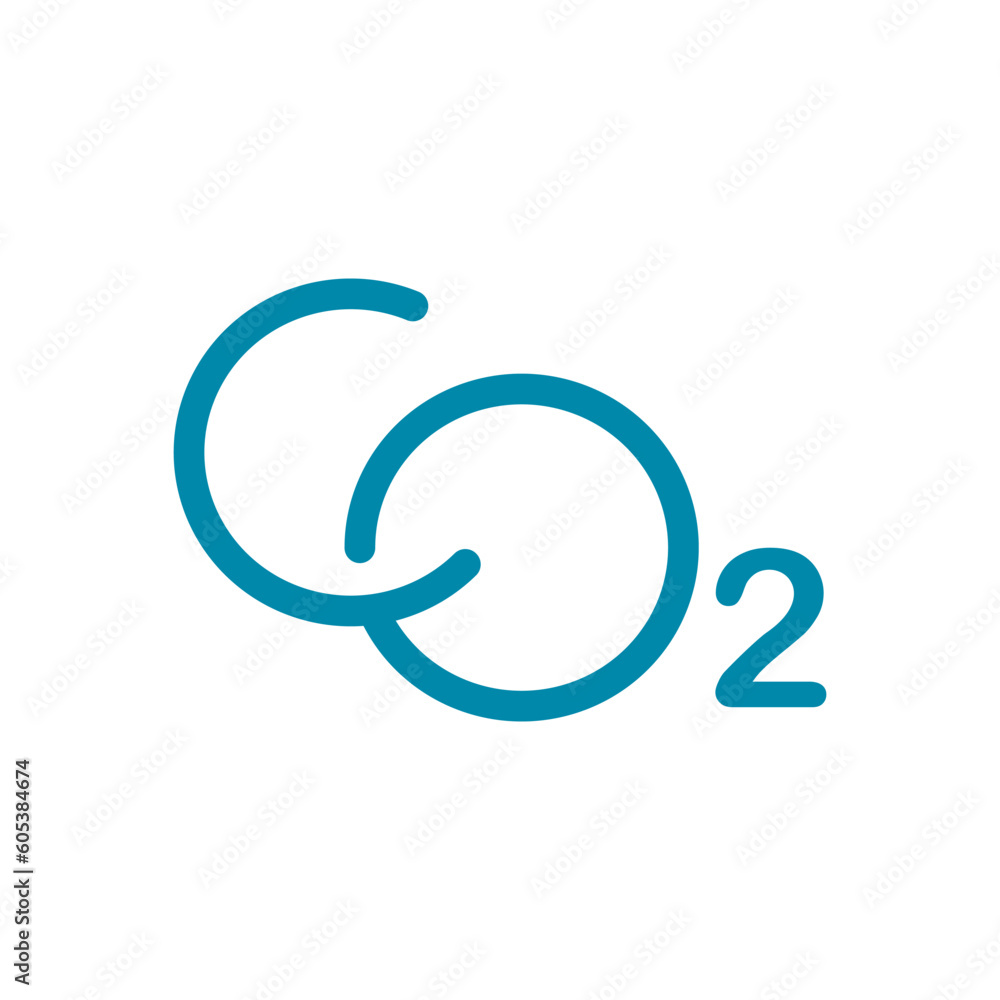 CO2 design logo template illustration CO2 design logo template illustration