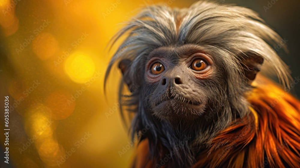 Naklejka premium Tamarin. Generative AI