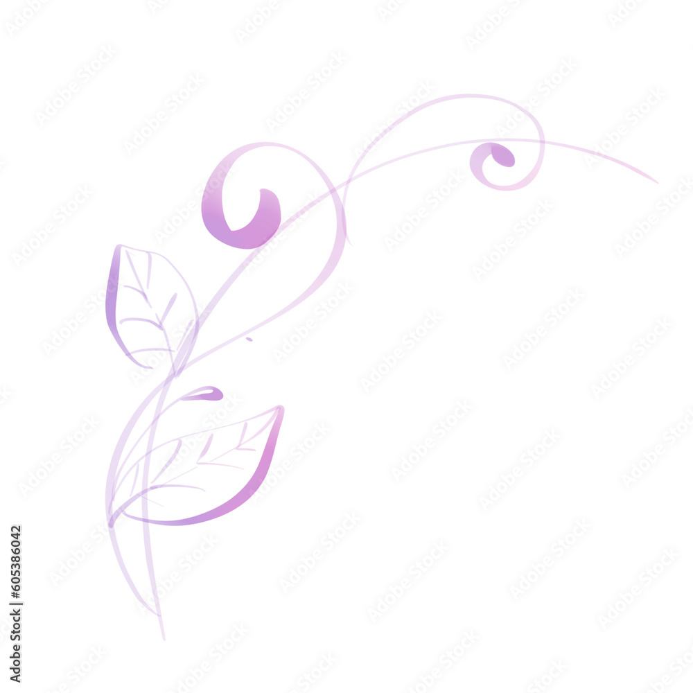 Design element curl in doodle style, romance for making patterns, frames Design element curl in doodle style, romance for making patterns, frames
