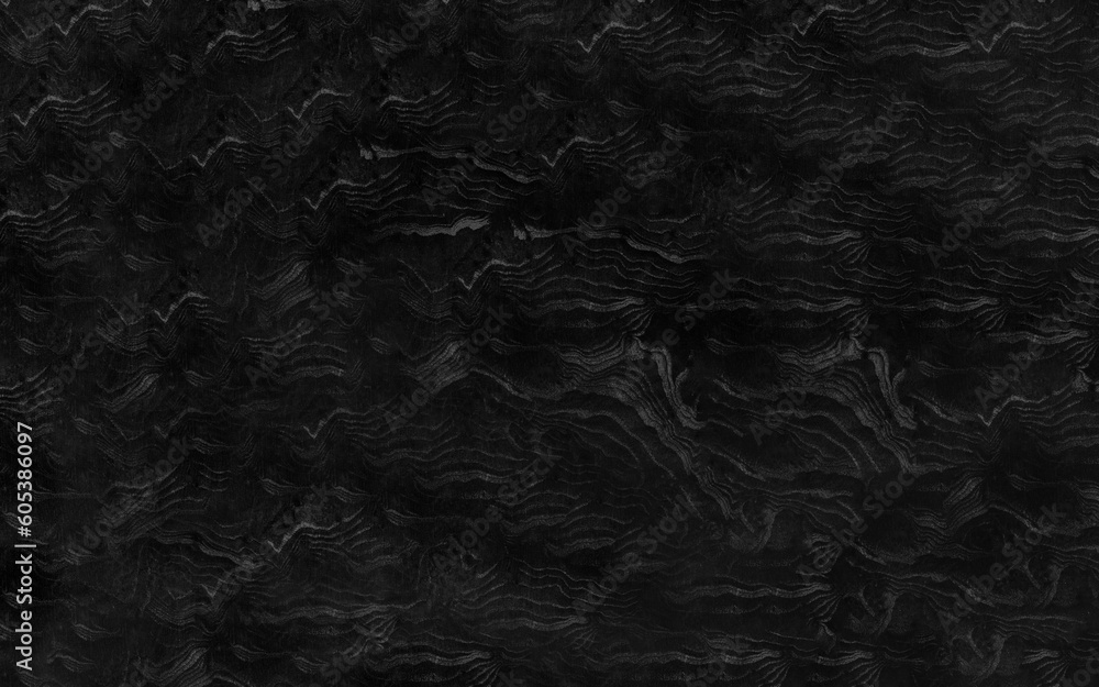 Fototapeta premium Abstract wavy black wood texture