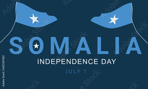 Somalia Independence Day. background, banner, card, poster, template. Vector illustration.