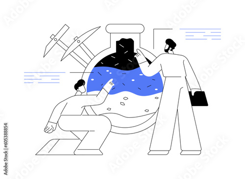 Soil science abstract concept vector illustration.