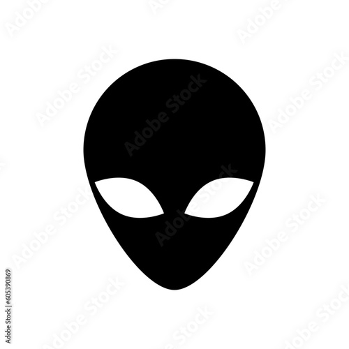 alien head, vector logo icon