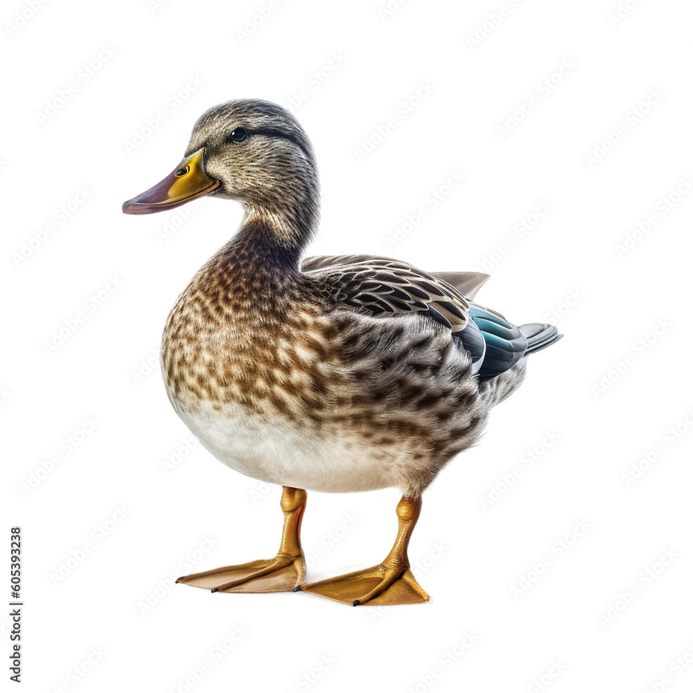 Duck isolated on transparent background Generative AI Duck isolated on transparent background Generative AI