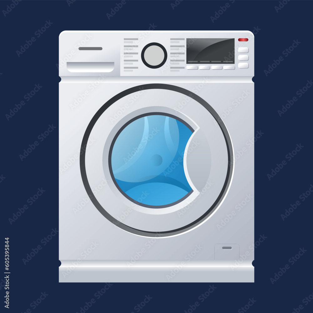 Illustration of a washing machine Illustration of a washing machine