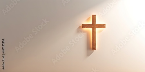 golden cross on the wall
