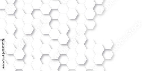 Background with hexagons . Abstract background with lines . white texture background . hexagon abstract background. Surface polygon pattern with glowing hexagon paper texture and futuristic business.