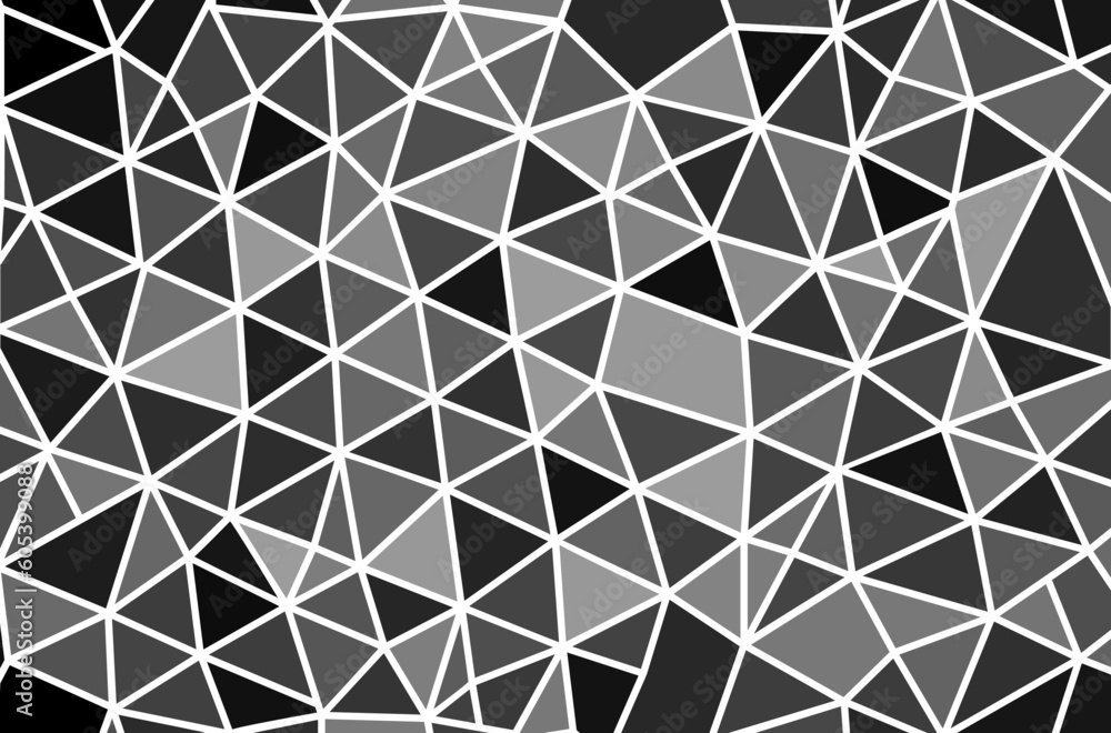 Abstract background illustration of polygons of different shapes and different shades of gray. Vector graphics Abstract background illustration of polygons of different shapes and different shades of gray. Vector graphics