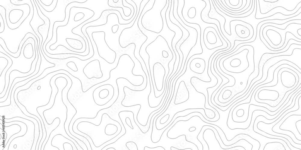 Abstract pattern with lines. Abstract sea map geographic contour map and topographic contours map background. Abstract white pattern topography vector background. Topographic line map background.