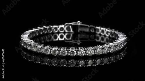 diamond tennis bracelet Generative AI
