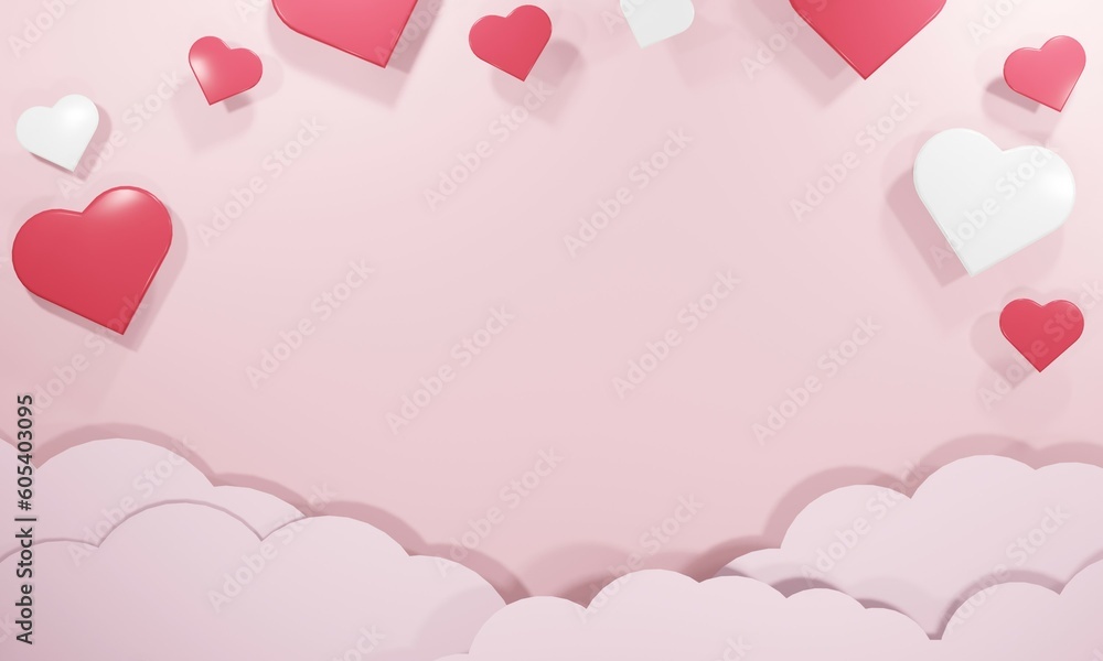 Poster of hearts, to place text for Valentine's Day or romantic reason. Happy Valentine's Day Cover Poster of hearts, to place text for Valentine's Day or romantic reason. Happy Valentine's Day Cover