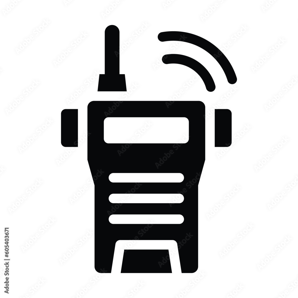 walkie talkie line icon illustration vector graphic walkie talkie line icon illustration vector graphic