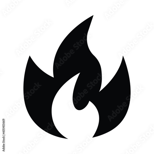 Papier peint fire line icon illustration vector graphic